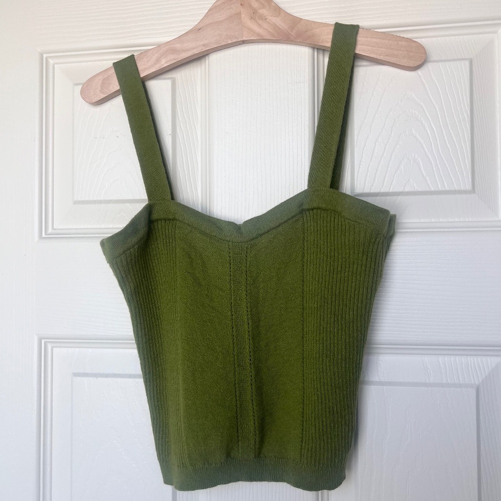 Women’s Lime Green Cropped Tank